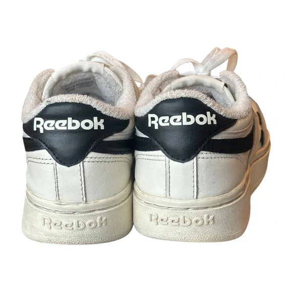 Reebok Classic Club C Double Revenge Sneakers Chalk/Black Women’s 6.5 H04190 - Picture 4 of 8
